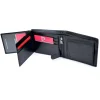 Pierre Cardin 910 Classic czarny portfel męski – pełne rozłożenie / Pierre Cardin 910 Classic black men’s wallet – fully opened layout