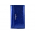 PIERRE CARDIN skórzany portfel damski 02 LEAF 108 niebieski