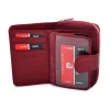 Portfel Pierre Cardin 02 LEAF 115 czerwony otwarty wnętrze | Pierre Cardin 02 LEAF 115 red wallet open interior