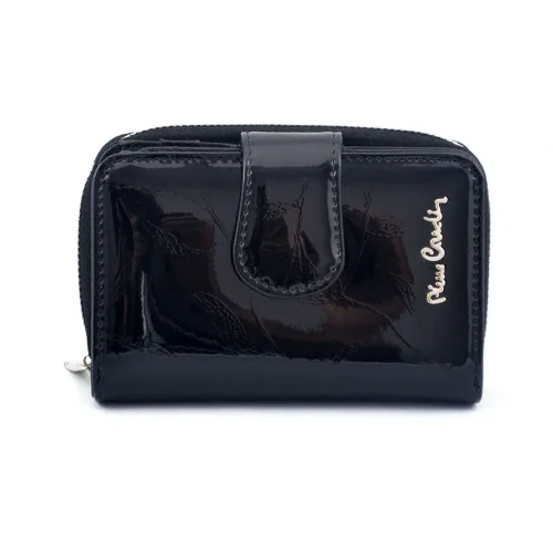 Pierre Cardin LEAF 115 – czarny skórzany portfel damski z motywem liści, elegancja i funkcjonalność