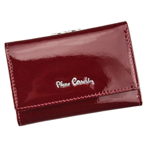 Skórzany portfel damski Pierre Cardin 05 LINE 117 czerwony – widok z przodu Pierre Cardin 05 LINE 117 red leather women’