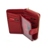 Pierre Cardin Plant 116 czerwony portfel damski elegancki design złote liście | Pierre Cardin Plant 116 red women’s wallet elegant gold leaf design