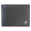 Portfel męski Pierre Cardin TILAK30 8805 czarno-niebieski skóra naturalna slim / Pierre Cardin TILAK30 8805 men’s leathe