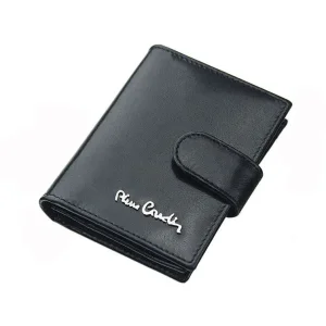 Etui Pierre Cardin YS520 czarne – widok z tyłu Pierre Cardin YS520 black card holder – back view
