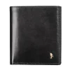 Skórzany portfel męski Puccini MU1698 1 w kolorze czarnym, widok z przodu / Puccini MU1698 1 black men’s leather wallet,