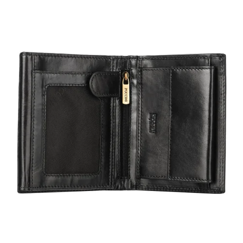 Portfel męski Puccini MU1698 1 ze skóry cielęcej, widok pod kątem / Puccini MU1698 1 men’s calf leather wallet, angled view