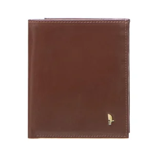 Puccini MU1698 portfel skórzany brązowy – widok z przodu / Puccini MU1698 brown leather wallet – front view