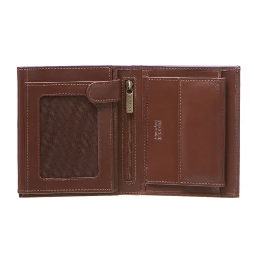 Puccini MU1698 portfel skórzany – układ przegródek / Puccini MU1698 leather wallet – compartments layout