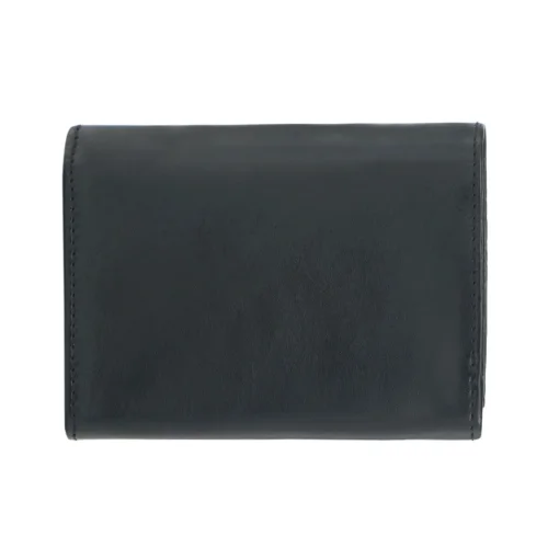 Tył portfela PUCCINI Masterpiece MU1709 w kolorze czarnym – klasyczne wykończenie skóry. | Back view of PUCCINI Masterpiece MU1709 black leather wallet – elegant finish.