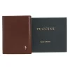 Puccini MU1907 – portfel męski brązowy w całości, elegancki wygląd / Puccini MU1907 – full view of brown men’s wallet, elegant design