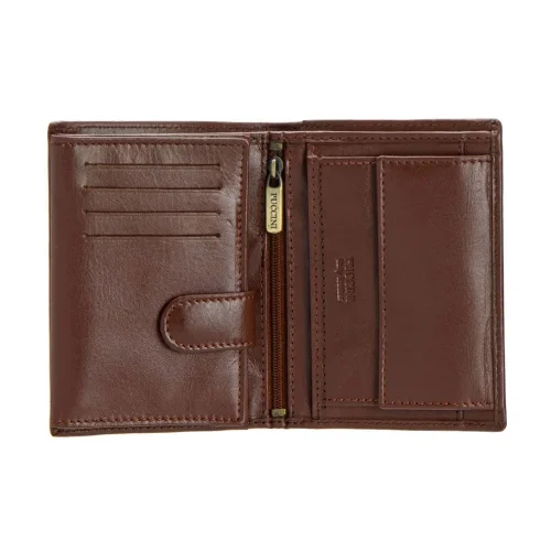 Puccini MU1907 – wnętrze portfela z przegródkami i suwakiem / Puccini MU1907 – wallet interior with card slots and zipper
