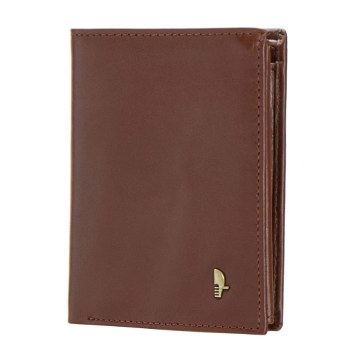 Puccini MU1907 – skórzany portfel męski brązowy, widok z przodu / Puccini MU1907 – brown genuine leather men’s wallet, f