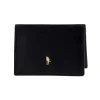 Skórzane etui na karty Puccini MU1908-1 czarne – widok z przodu Puccini MU1908-1 black leather card holder – front view