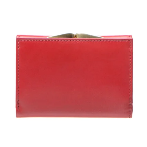 Portfel PUCCINI Masterpiece MU1950 – tył w kolorze czerwonym, eleganckie wykończenie. | PUCCINI Masterpiece MU1950 – back view, elegant red finish.