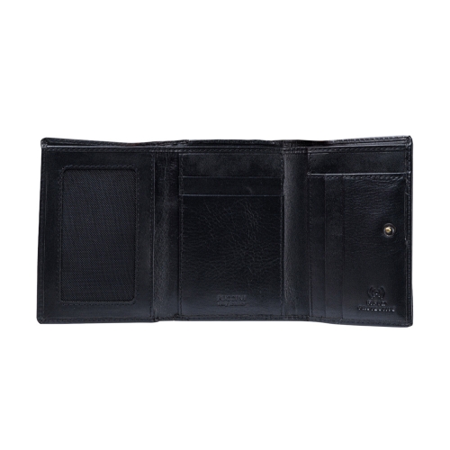 PUCCINI skórzany portfel damski MU1950 1 czarny RFID