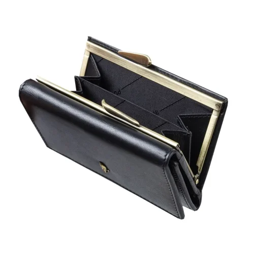 Portfel PUCCINI MU1950 1 – wnętrze z miejscem na bilon i karty. | PUCCINI MU1950 1 wallet – interior with coin and card sections.