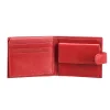 Puccini MU1953 portfel damski czerwony – widok z boku Puccini MU1953 red women’s wallet – side view