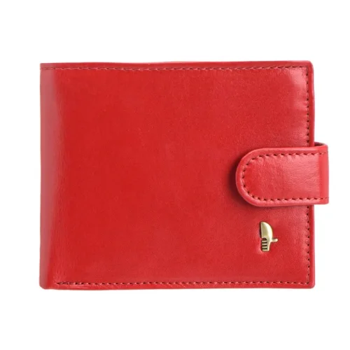 Puccini MU1953 czerwony portfel damski – przegrody na karty i banknoty Puccini MU1953 red women’s wallet – card and cash compartments
