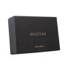 Czarne pudełko PUCCINI – eleganckie opakowanie prezentowe / PUCCINI black gift box – elegant branded packaging