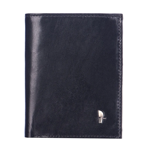 Puccini MU7825/1 skórzany portfel męski czarny z ochroną RFID / Puccini MU7825/1 black men’s leather wallet with RFID pr