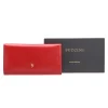 Skórzany portfel damski Puccini MU1705-3 czerwony – sekcje na dokumenty | Puccini MU1705-3 red leather wallet – document sections