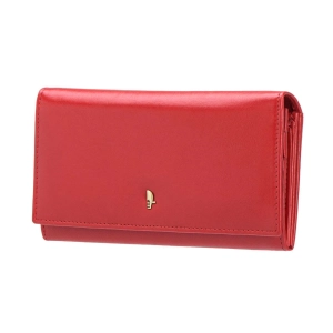 Czerwony skórzany portfel damski Puccini MU1705-3 – widok frontowy | Puccini MU1705-3 red women’s leather wallet – front