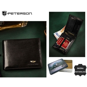 alt="Portfel męski Peterson PTN 304-P – elegancki front z logo" title="Peterson PTN 304-P – klasyczny portfel męski z na