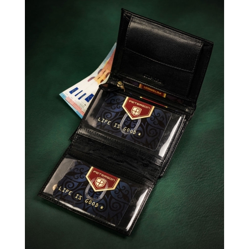 PETERSON PORTFEL MĘSKI SKÓRZANY RFID PTN 317-P