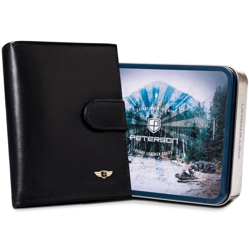 PETERSON PORTFEL MĘSKI SKÓRZANY RFID PTN 339Z-P