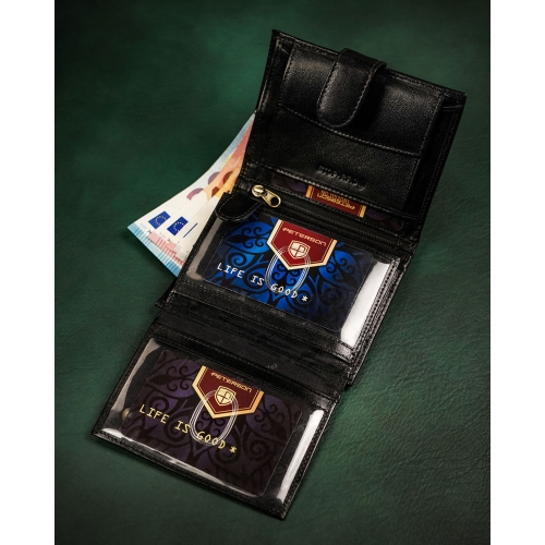 PETERSON PORTFEL MĘSKI SKÓRZANY RFID PTN 339Z-P