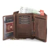 Peterson portfel męski nubuk 340 2-1-4 środek karty i banknoty | Peterson men’s nubuck wallet 340 2-1-4 inside cards and banknotes