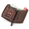 Peterson portfel męski nubuk 340 2-1-4 kieszeń na bilon | Peterson men’s nubuck wallet 340 2-1-4 coin pocket view