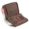 Peterson portfel męski nubuk 340 2-1-4 przekrój pojemności | Peterson men’s nubuck wallet 340 2-1-4 capacity cross-section