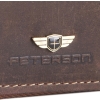 PETERSON PORTFEL MĘSKI SKÓRZANY NUBUK na suwak 340 2-1-4 RFID