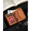 Portfel Peterson nubuk camel – kieszeń na bilon Peterson nubuck wallet camel – coin pocket