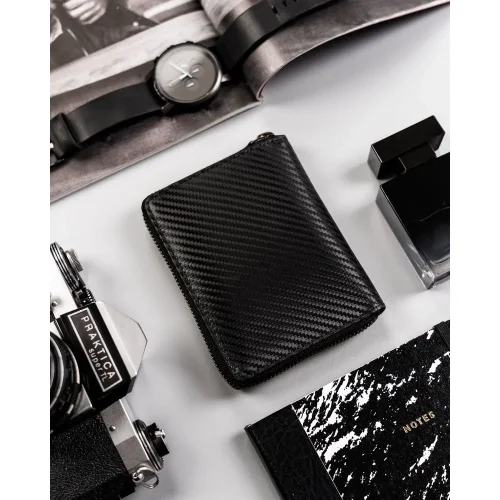 Portfel Peterson na suwak – podwójna kieszeń na banknoty Peterson zip wallet – double banknote compartment