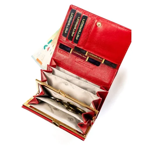 Damski portfel Peterson z zabezpieczeniem RFID chroniącym karty zbliżeniowe / Peterson women’s wallet with RFID protection securing contactless cards