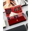 Portfel damski Peterson czerwony – wnętrze z przegródkami na karty Peterson red women's wallet – interior card slots