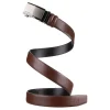 Skórzany pasek męski brązowy Peterson – elastyczna prezentacja długości | Brown leather men's belt Peterson – flexible length view Skórzany pasek męski brązowy Peterson – elastyczna prezentacja długości | Brown leather men's belt Peterson – flexible length view