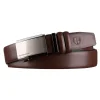 Pasek męski brązowy skóra naturalna Peterson – profil boczny | Brown genuine leather men's belt Peterson – side profile Pasek męski brązowy skóra naturalna Peterson – profil boczny | Brown genuine leather men's belt Peterson – side profile
