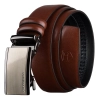 Brązowy pasek męski skórzany z automatyczną klamrą Peterson MP-36300 – widok główny | Brown genuine leather men's belt w Brązowy pasek męski skórzany z automatyczną klamrą Peterson MP-36300 – widok główny | Brown genuine leather men's belt w