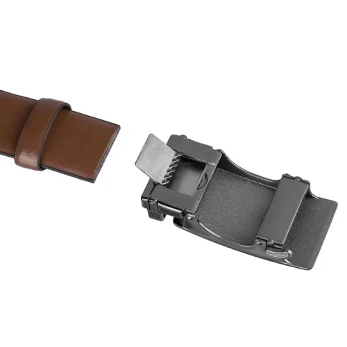 Mechanizm automatycznej klamry – pasek skórzany Peterson | Automatic ratchet buckle mechanism – Peterson leather belt Mechanizm automatycznej klamry – pasek skórzany Peterson | Automatic ratchet buckle mechanism – Peterson leather belt