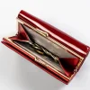 Kieszeń na monety portfela Peterson zamykana na złoty solidny bigiel Peterson wallet coin pocket with solid gold-tone frame closure bigel