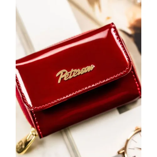 Mały portfelik Peterson widok z boku grubość 3 cm | Small Peterson wallet side view 3 cm thickness