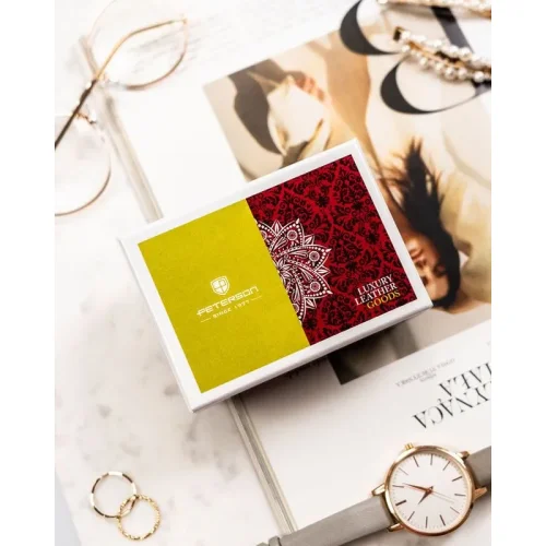 Certyfikat autentyczności i karta gwarancyjna portfela Peterson | Peterson certificate of authenticity and warranty card