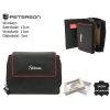 PETERSON skórzany portfel damski PTN KA-26 Black+Red
