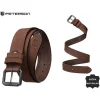 Brązowy pasek skórzany Peterson MP-34290 klasyczny model męski Brown leather belt Peterson MP-34290 classic men’s model