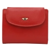 Skórzany portfel damski Peterson PL-405 czerwony z ochroną RFID – widok z przodu Peterson women’s leather wallet PL-405