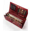 Duży portfel damski Peterson PL-721 w orientacji poziomej, miejsce na dowód rejestracyjny Large horizontal women’s wallet Peterson PL-721 with space for vehicle registration card