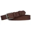 Skórzany pasek Peterson brązowy klasyczny design do spodni Peterson brown leather belt classic design for trousers